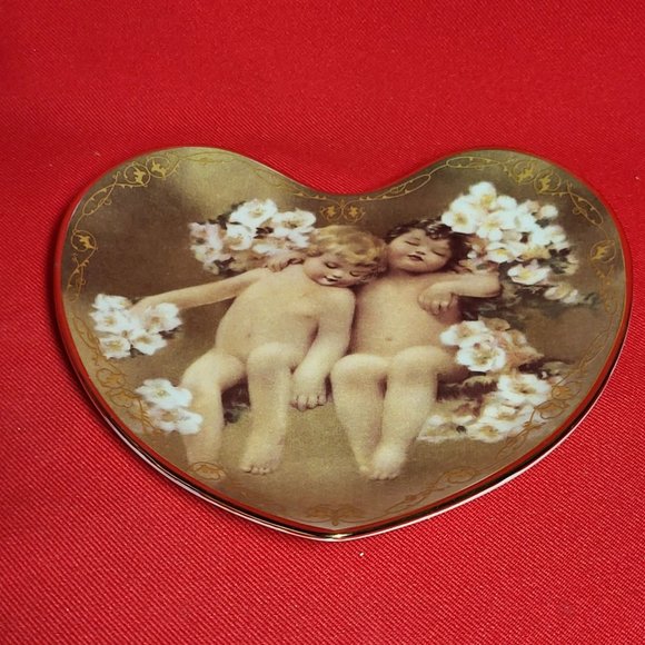 Vintage Bradford Exchange Enchanting Dreams Heart Decorative Plate No 073A 1997 - Picture 15 of 15